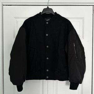 Zara - NWT - Wool Blend Varsity Jacket
